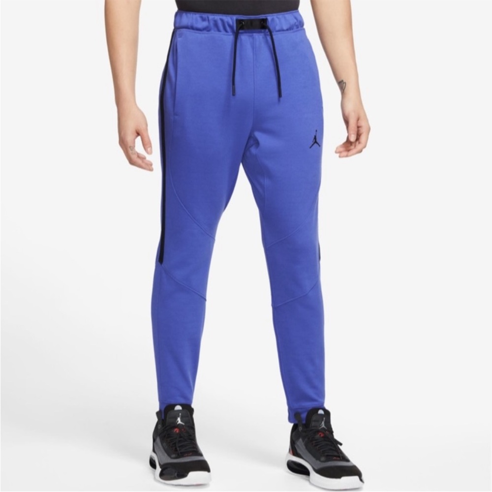 Nike Air Jordan Dri-Fit Men Violet Blue Fleece Sports Jogger Pants DA9785-430